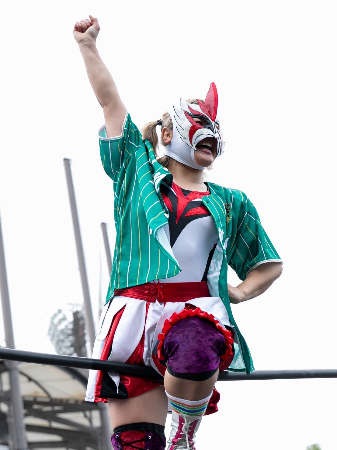 子どもたちにプロレスの楽しさを伝えた鶴姫選手